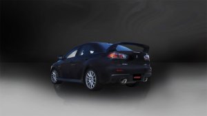 Mitsubishi Lancer Performance Exhaust - Dual Rear Exit - CORSA Performance - Cat-Back, Sport - Polished - `08-`15